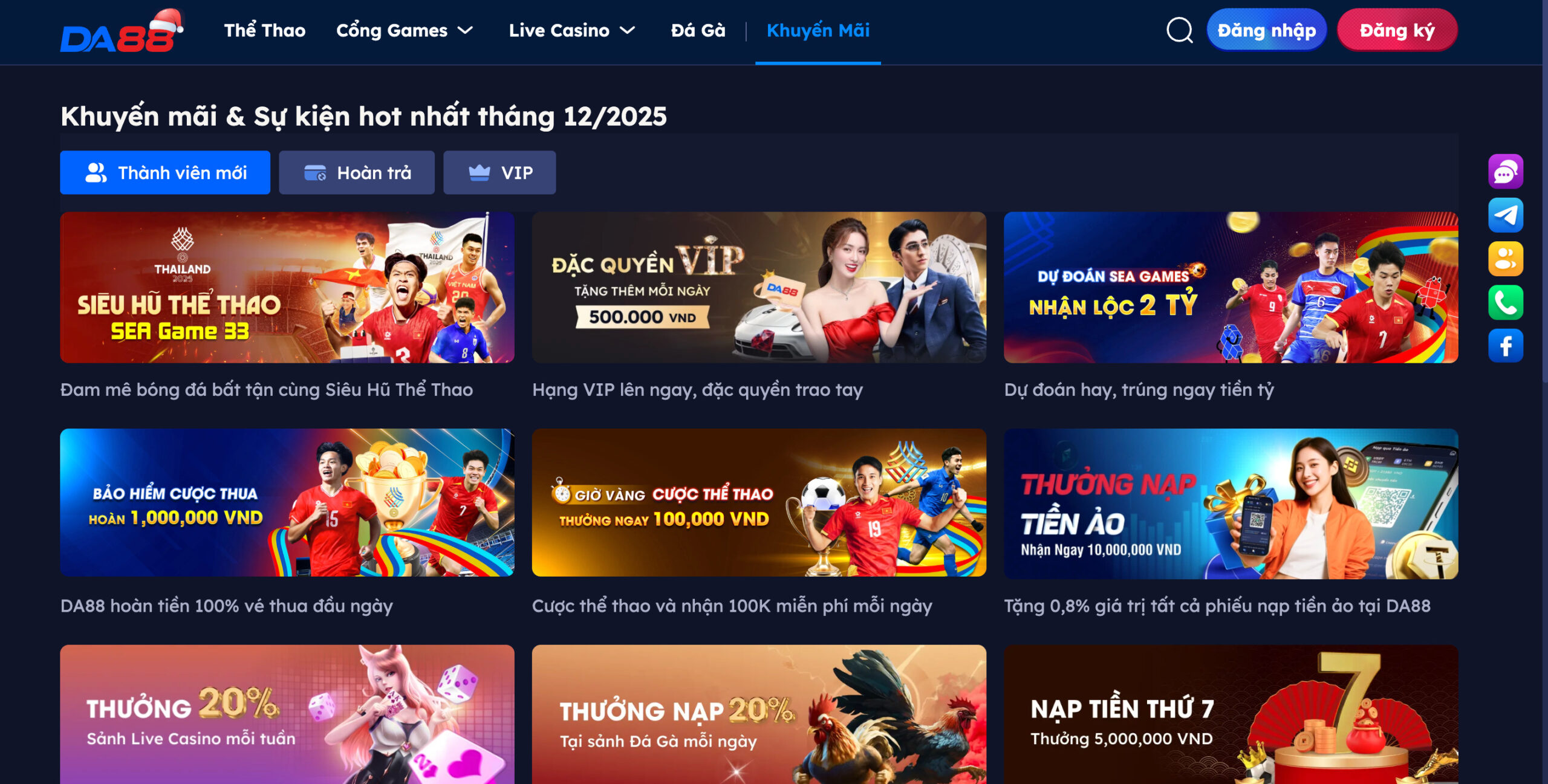 Da88 nhận được nhiều phản hồi tích cực từ cược thủ